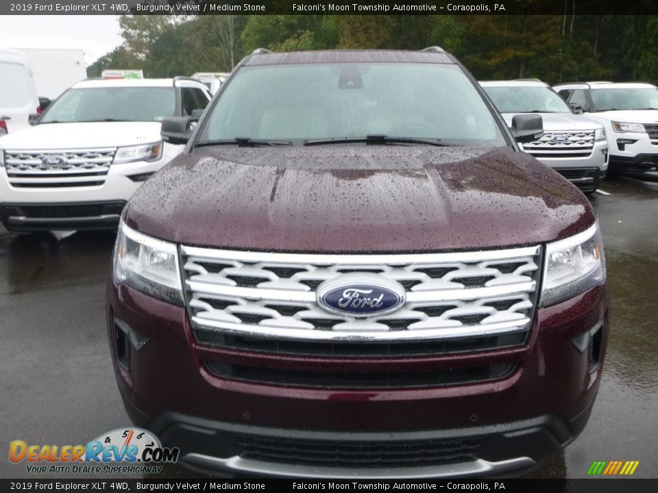 2019 Ford Explorer XLT 4WD Burgundy Velvet / Medium Stone Photo #6