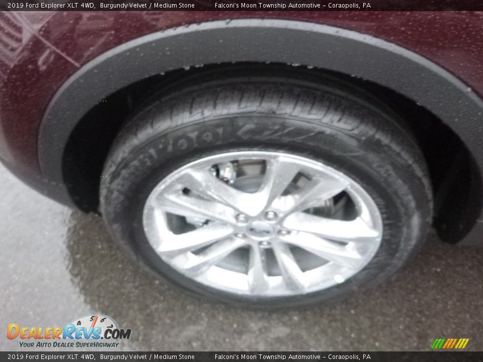 2019 Ford Explorer XLT 4WD Burgundy Velvet / Medium Stone Photo #7