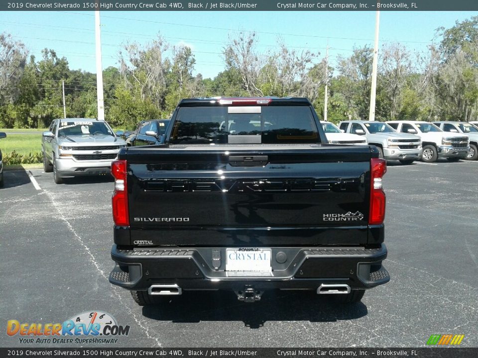 2019 Chevrolet Silverado 1500 High Country Crew Cab 4WD Black / Jet Black/Umber Photo #4