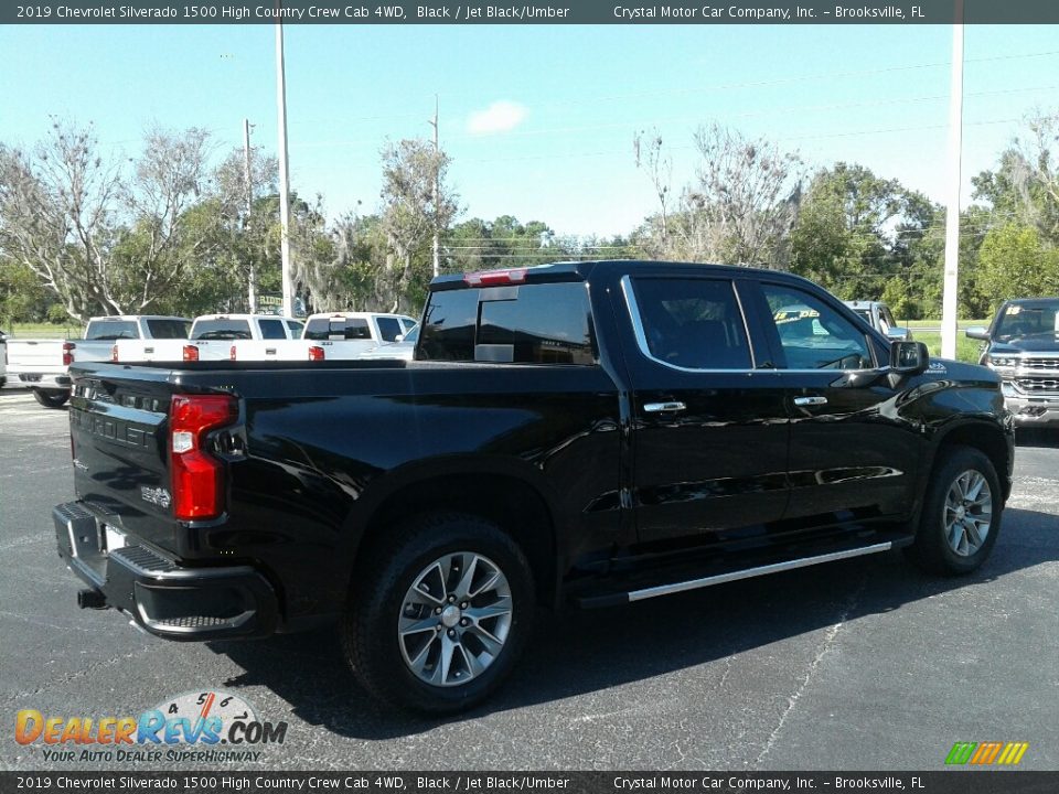 2019 Chevrolet Silverado 1500 High Country Crew Cab 4WD Black / Jet Black/Umber Photo #5