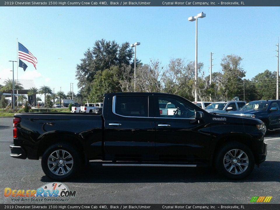 2019 Chevrolet Silverado 1500 High Country Crew Cab 4WD Black / Jet Black/Umber Photo #6