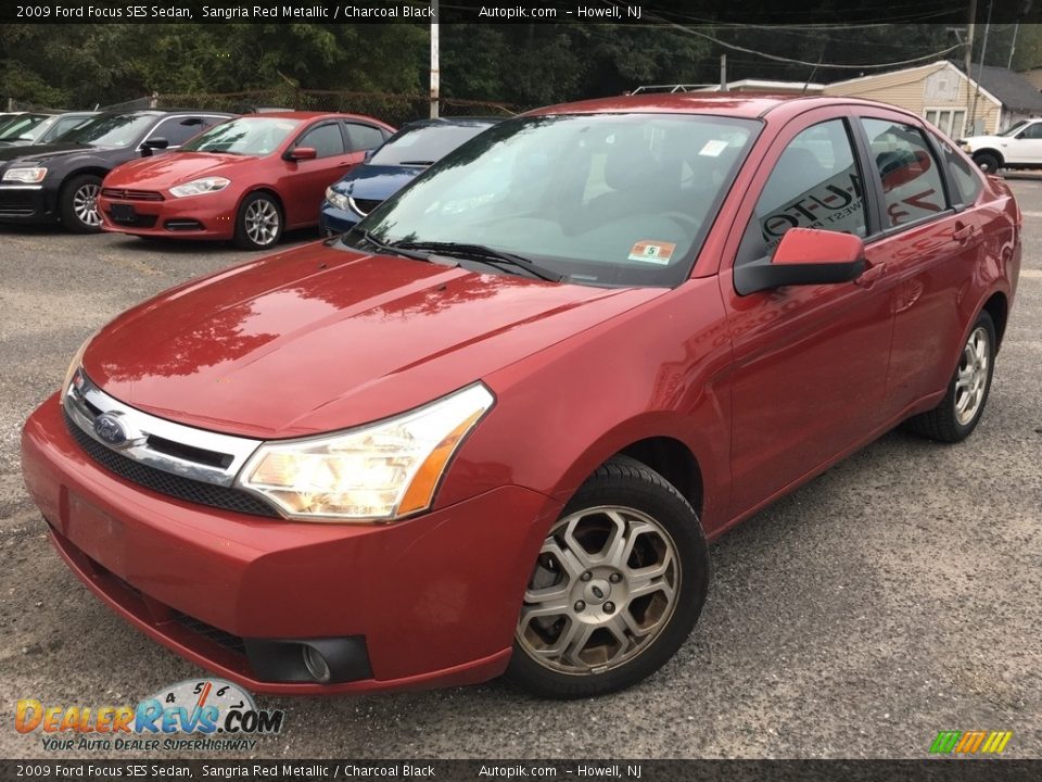2009 Ford Focus SES Sedan Sangria Red Metallic / Charcoal Black Photo #1