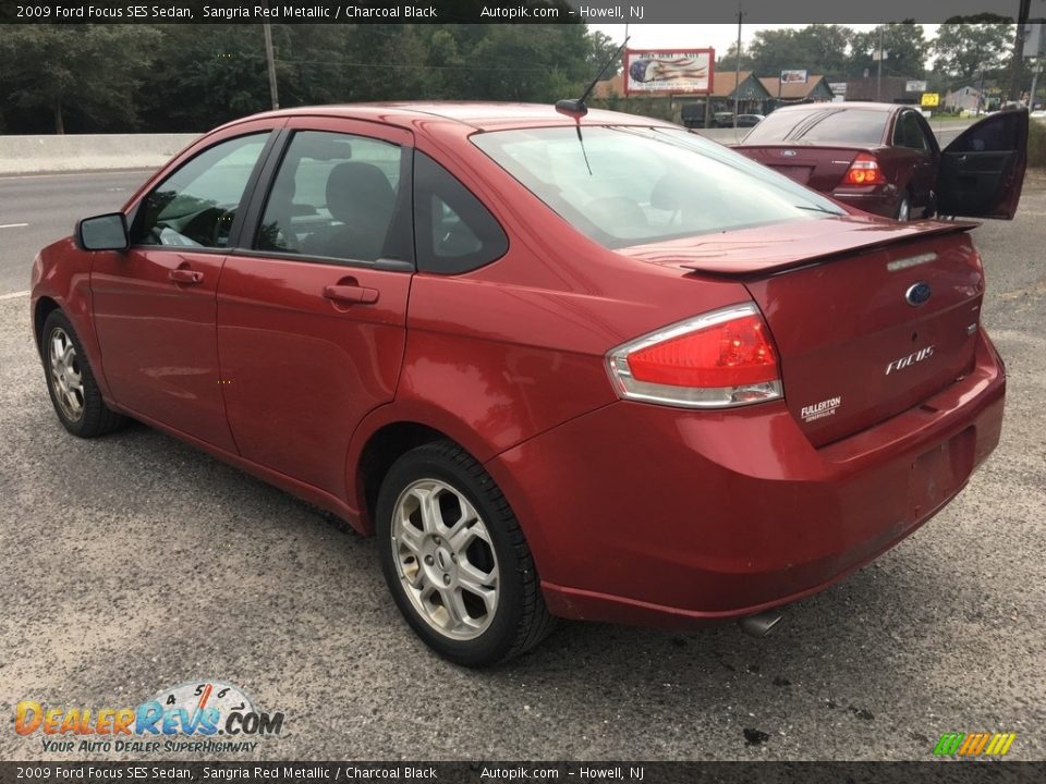 2009 Ford Focus SES Sedan Sangria Red Metallic / Charcoal Black Photo #3