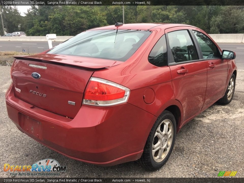 2009 Ford Focus SES Sedan Sangria Red Metallic / Charcoal Black Photo #5