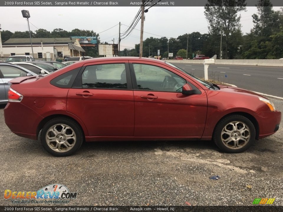 2009 Ford Focus SES Sedan Sangria Red Metallic / Charcoal Black Photo #6