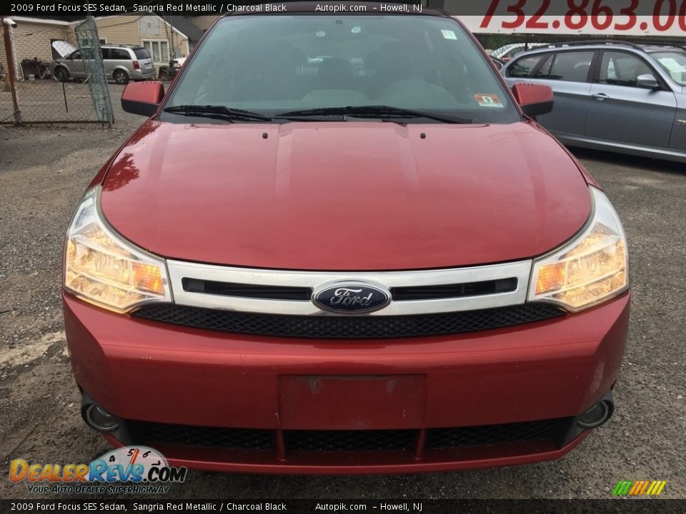 2009 Ford Focus SES Sedan Sangria Red Metallic / Charcoal Black Photo #8