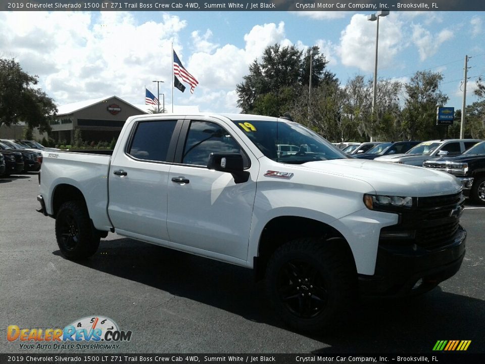 2019 Chevrolet Silverado 1500 LT Z71 Trail Boss Crew Cab 4WD Summit White / Jet Black Photo #7