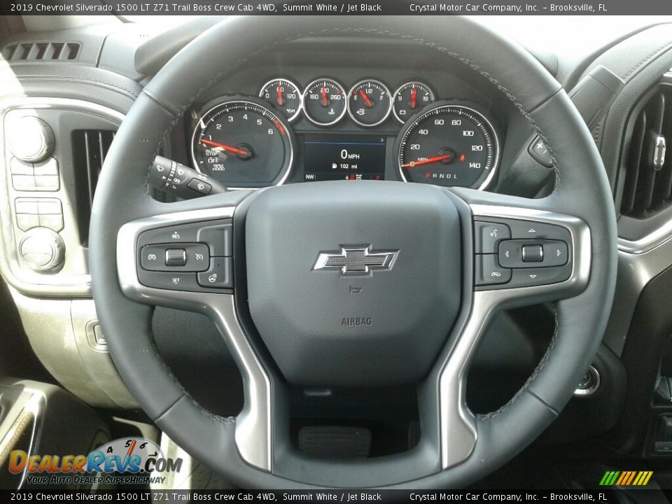 2019 Chevrolet Silverado 1500 LT Z71 Trail Boss Crew Cab 4WD Summit White / Jet Black Photo #14