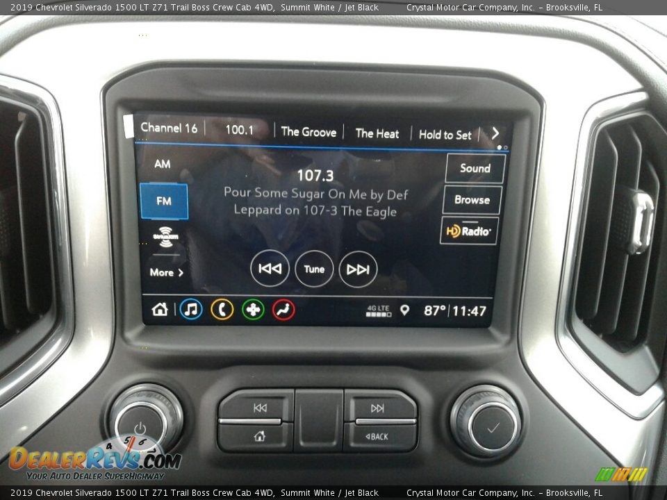 2019 Chevrolet Silverado 1500 LT Z71 Trail Boss Crew Cab 4WD Summit White / Jet Black Photo #15