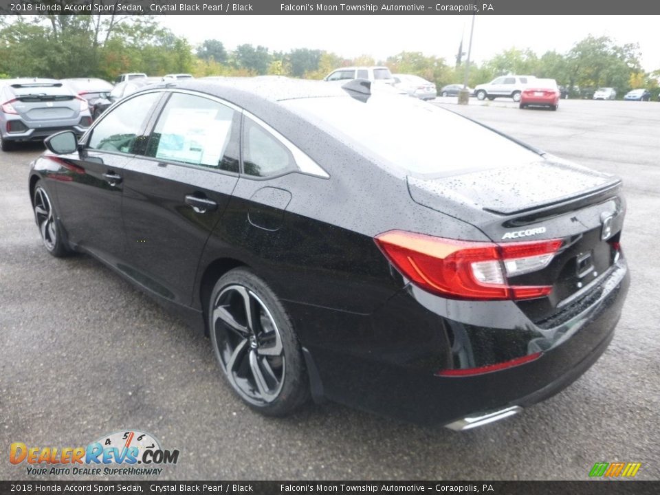 2018 Honda Accord Sport Sedan Crystal Black Pearl / Black Photo #3