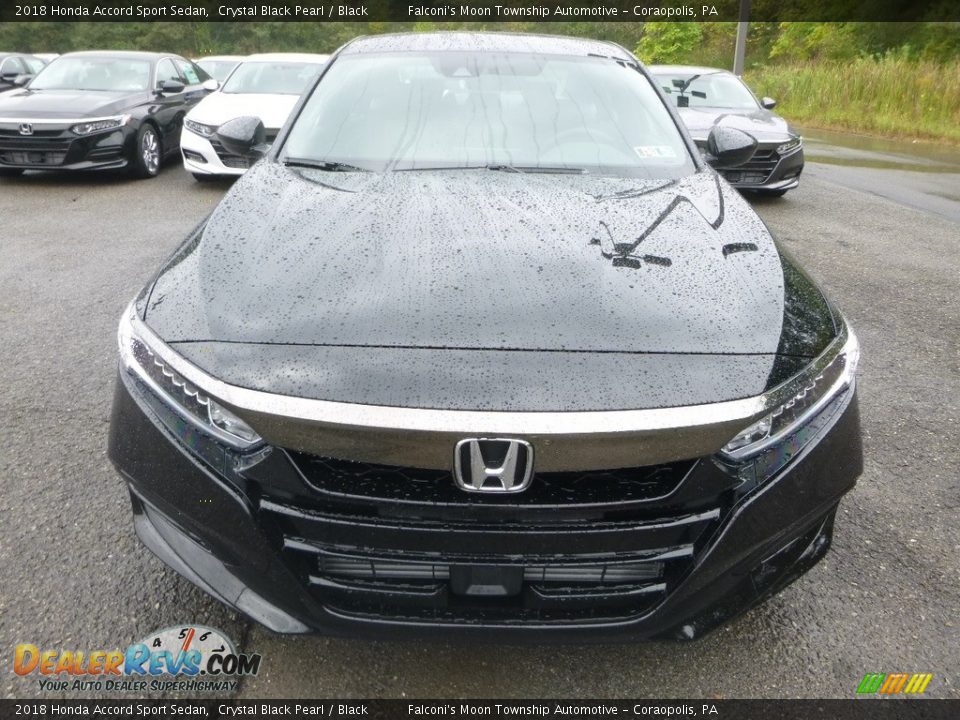 2018 Honda Accord Sport Sedan Crystal Black Pearl / Black Photo #7