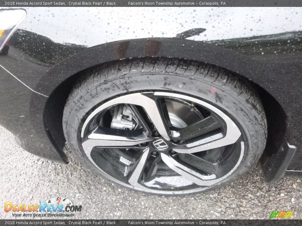 2018 Honda Accord Sport Sedan Crystal Black Pearl / Black Photo #8
