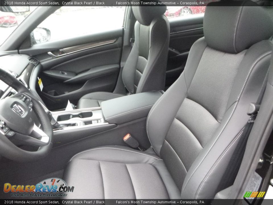 2018 Honda Accord Sport Sedan Crystal Black Pearl / Black Photo #9