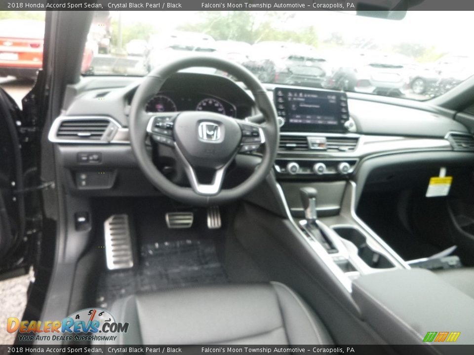 2018 Honda Accord Sport Sedan Crystal Black Pearl / Black Photo #11