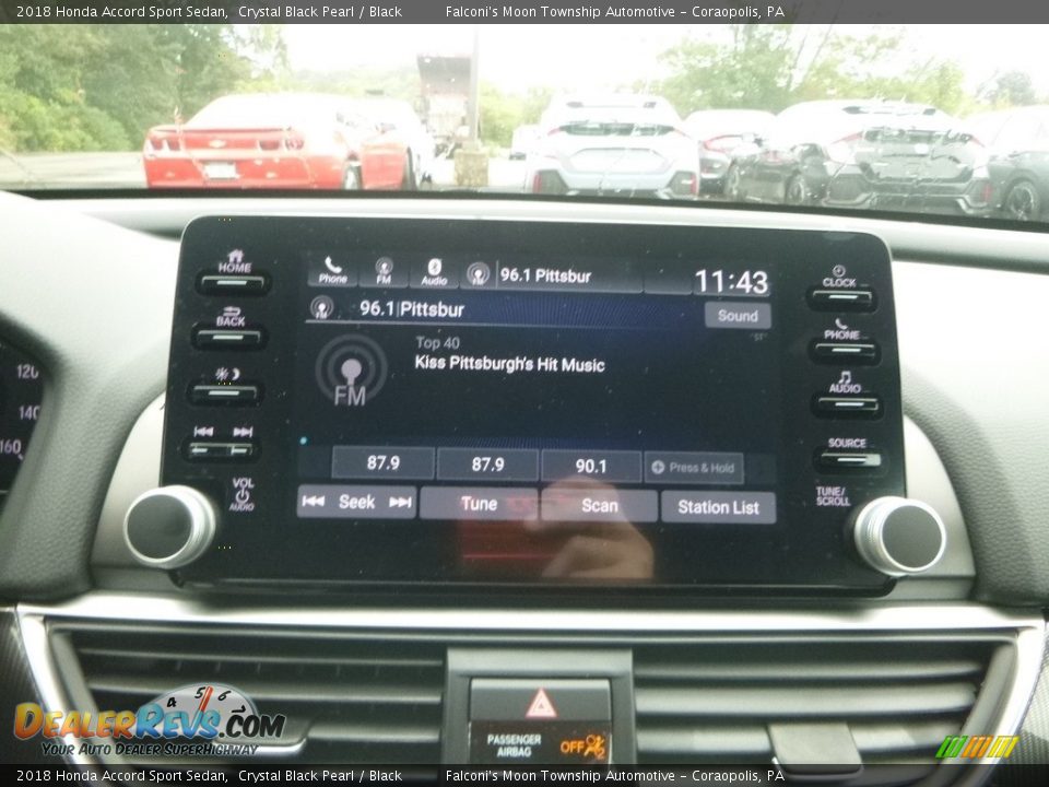2018 Honda Accord Sport Sedan Crystal Black Pearl / Black Photo #14