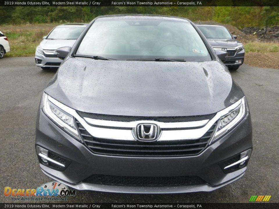 2019 Honda Odyssey Elite Modern Steel Metallic / Gray Photo #6