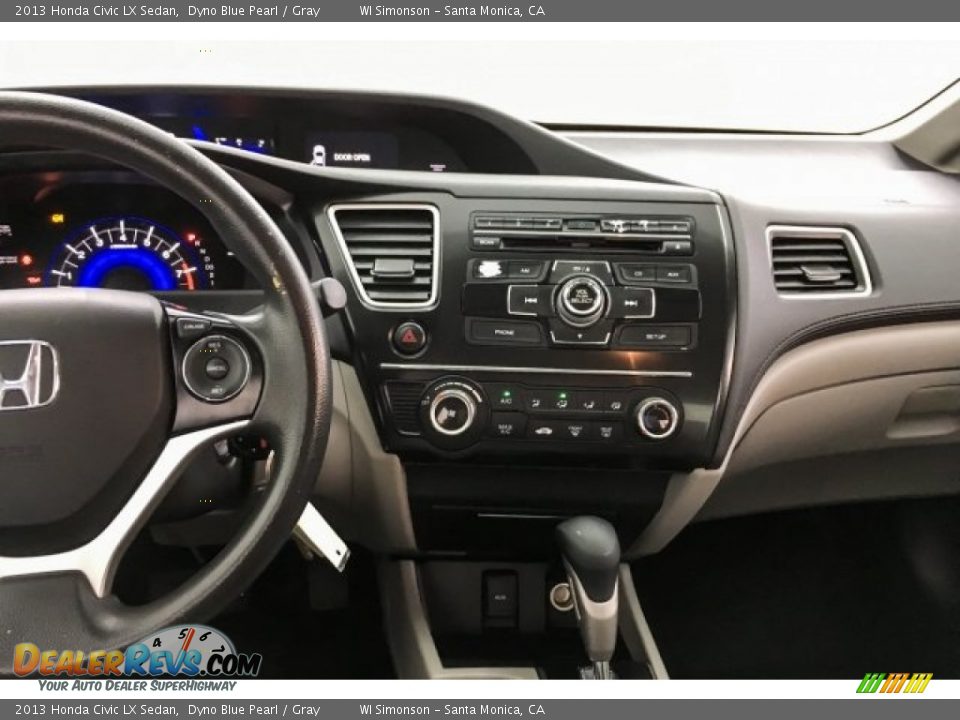 2013 Honda Civic LX Sedan Dyno Blue Pearl / Gray Photo #5