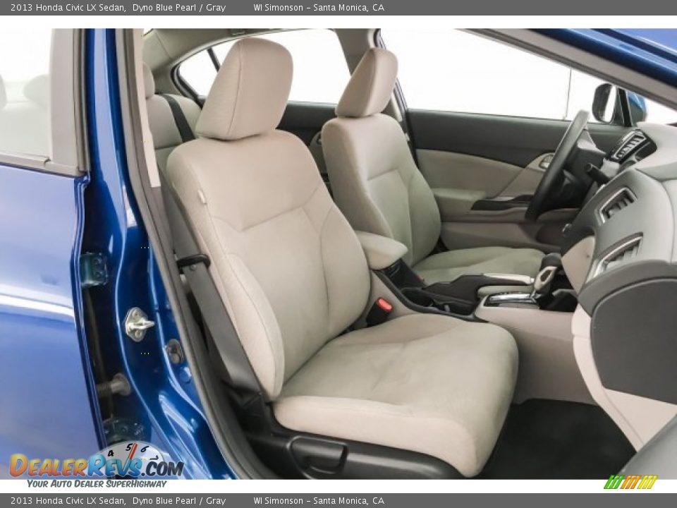 2013 Honda Civic LX Sedan Dyno Blue Pearl / Gray Photo #6