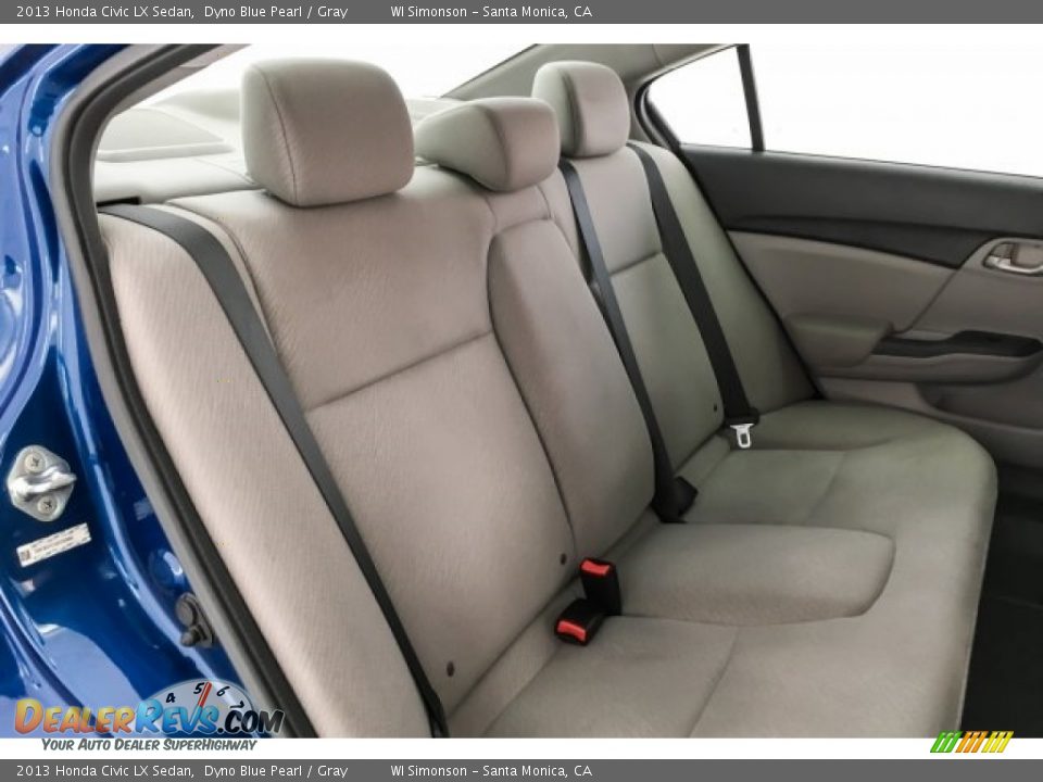 2013 Honda Civic LX Sedan Dyno Blue Pearl / Gray Photo #13