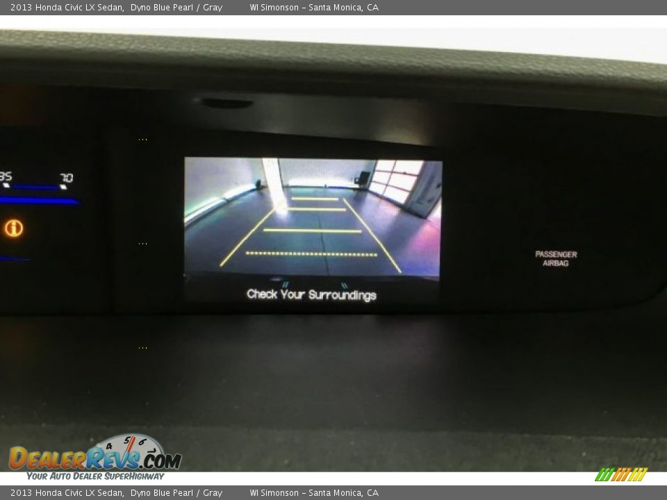 2013 Honda Civic LX Sedan Dyno Blue Pearl / Gray Photo #22