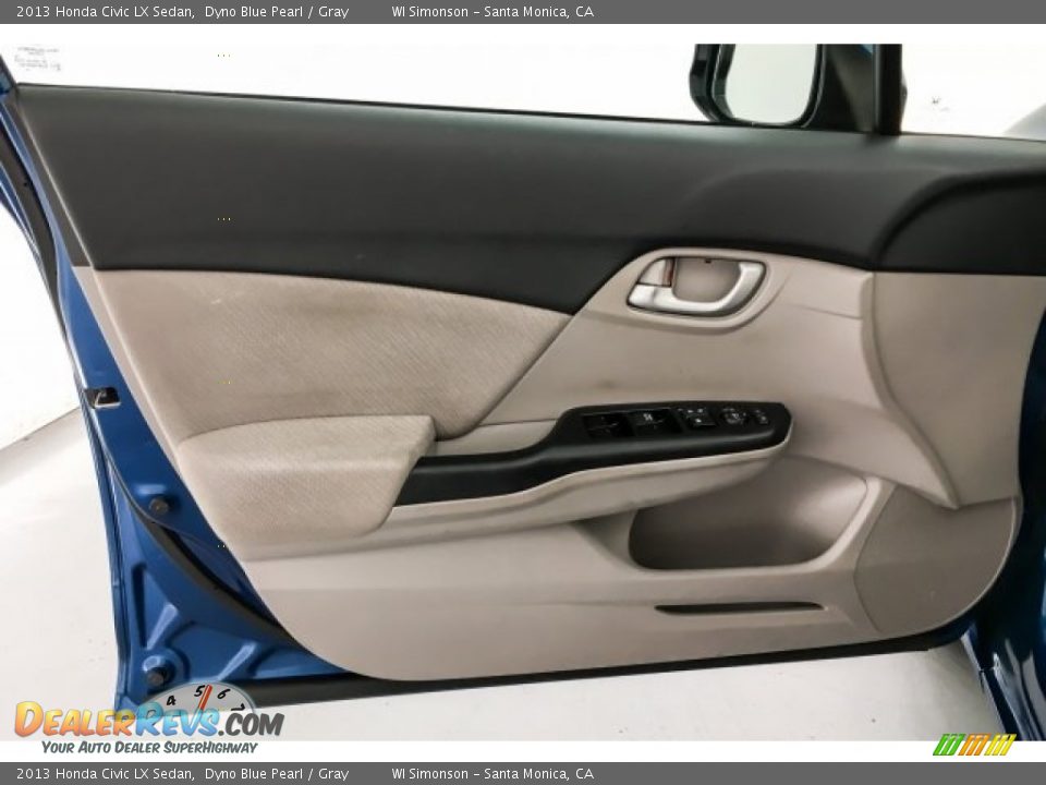 2013 Honda Civic LX Sedan Dyno Blue Pearl / Gray Photo #26