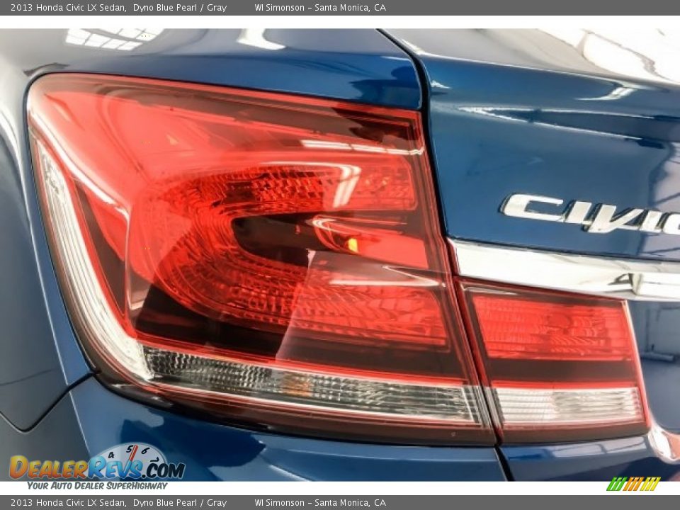 2013 Honda Civic LX Sedan Dyno Blue Pearl / Gray Photo #27