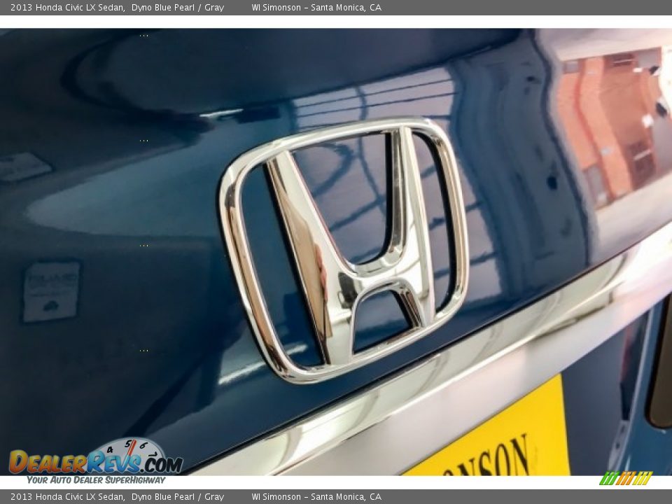 2013 Honda Civic LX Sedan Dyno Blue Pearl / Gray Photo #28