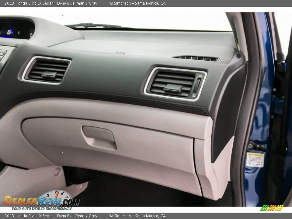 2013 Honda Civic LX Sedan Dyno Blue Pearl / Gray Photo #29