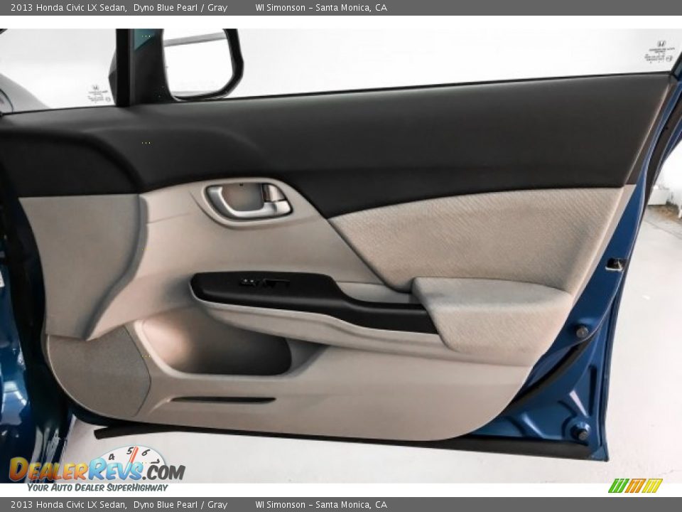 2013 Honda Civic LX Sedan Dyno Blue Pearl / Gray Photo #30