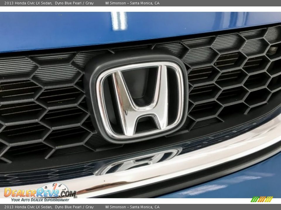 2013 Honda Civic LX Sedan Dyno Blue Pearl / Gray Photo #33