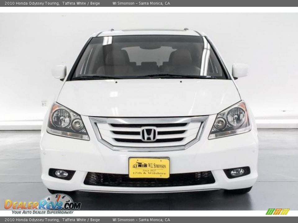 2010 Honda Odyssey Touring Taffeta White / Beige Photo #2