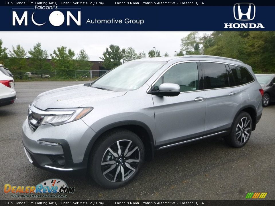 2019 Honda Pilot Touring AWD Lunar Silver Metallic / Gray Photo #1