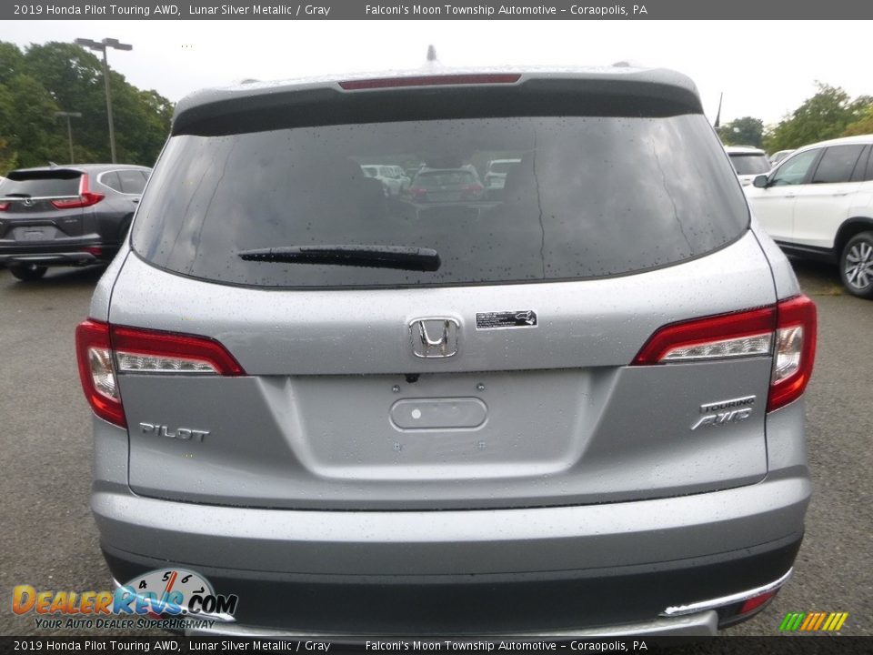 2019 Honda Pilot Touring AWD Lunar Silver Metallic / Gray Photo #3
