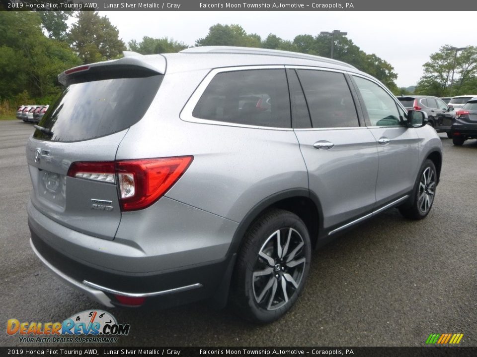 2019 Honda Pilot Touring AWD Lunar Silver Metallic / Gray Photo #4