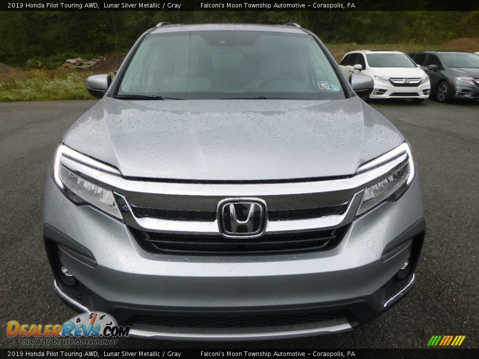 2019 Honda Pilot Touring AWD Lunar Silver Metallic / Gray Photo #6