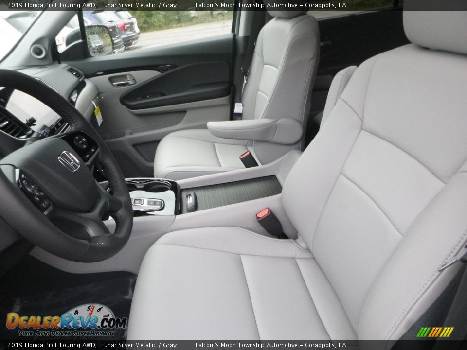 2019 Honda Pilot Touring AWD Lunar Silver Metallic / Gray Photo #8