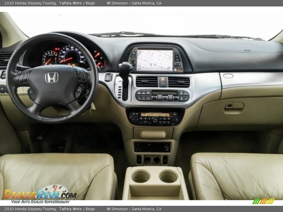 2010 Honda Odyssey Touring Taffeta White / Beige Photo #34