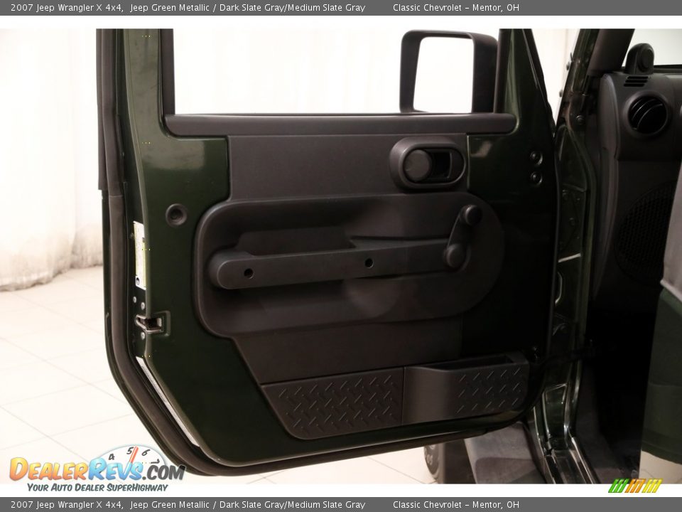 2007 Jeep Wrangler X 4x4 Jeep Green Metallic / Dark Slate Gray/Medium Slate Gray Photo #4