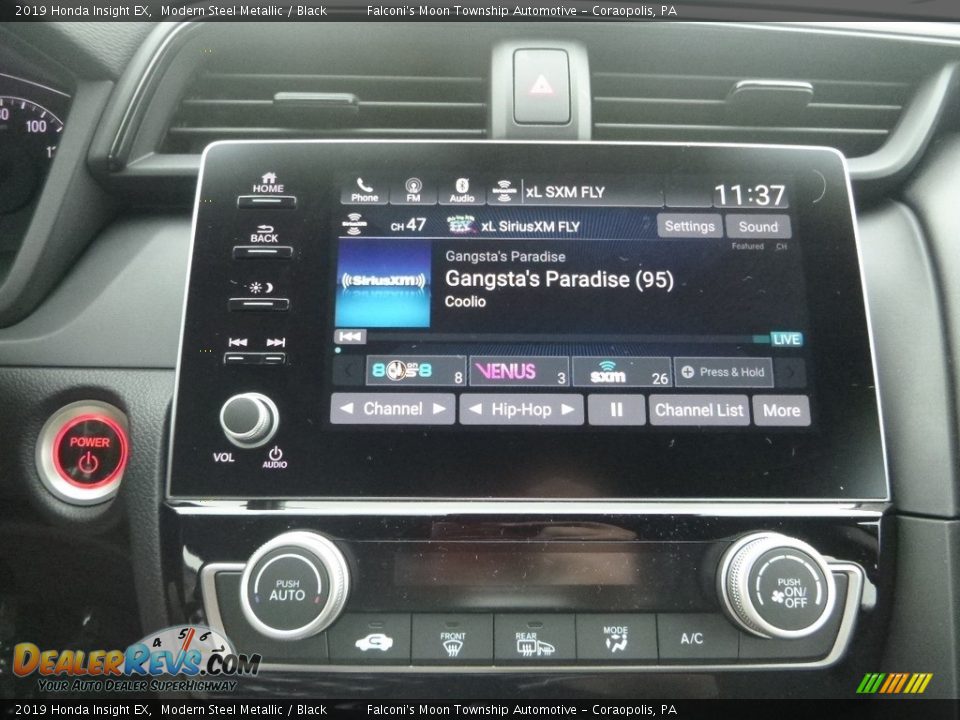 2019 Honda Insight EX Modern Steel Metallic / Black Photo #13