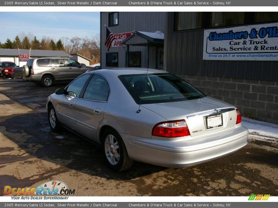 2005 Mercury Sable LS Sedan Silver Frost Metallic / Dark Charcoal Photo #10