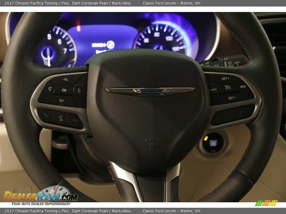 2017 Chrysler Pacifica Touring L Plus Dark Cordovan Pearl / Black/Alloy Photo #7