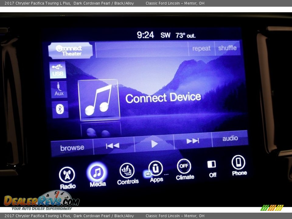 2017 Chrysler Pacifica Touring L Plus Dark Cordovan Pearl / Black/Alloy Photo #15