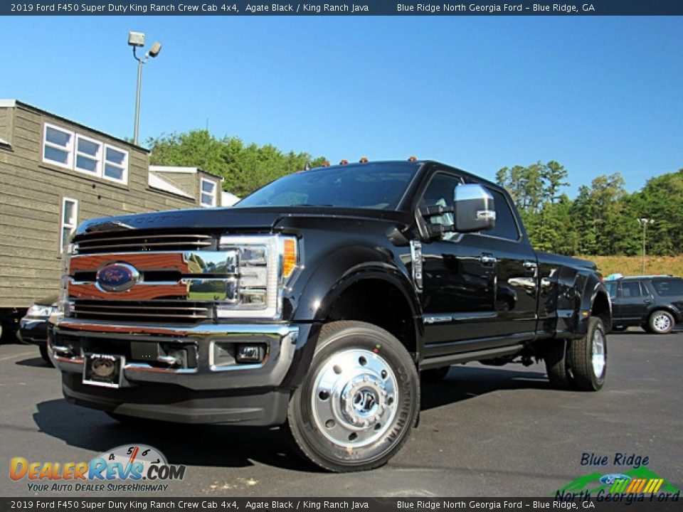 2019 Ford F450 Super Duty King Ranch Crew Cab 4x4 Agate Black / King Ranch Java Photo #1