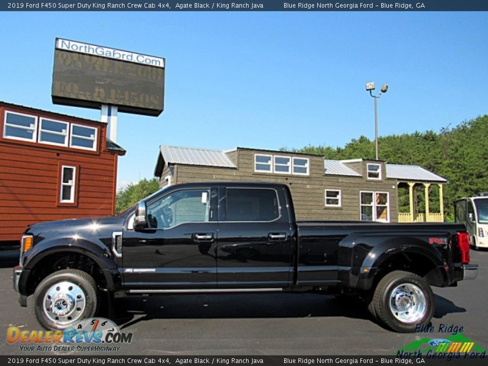 2019 Ford F450 Super Duty King Ranch Crew Cab 4x4 Agate Black / King Ranch Java Photo #2
