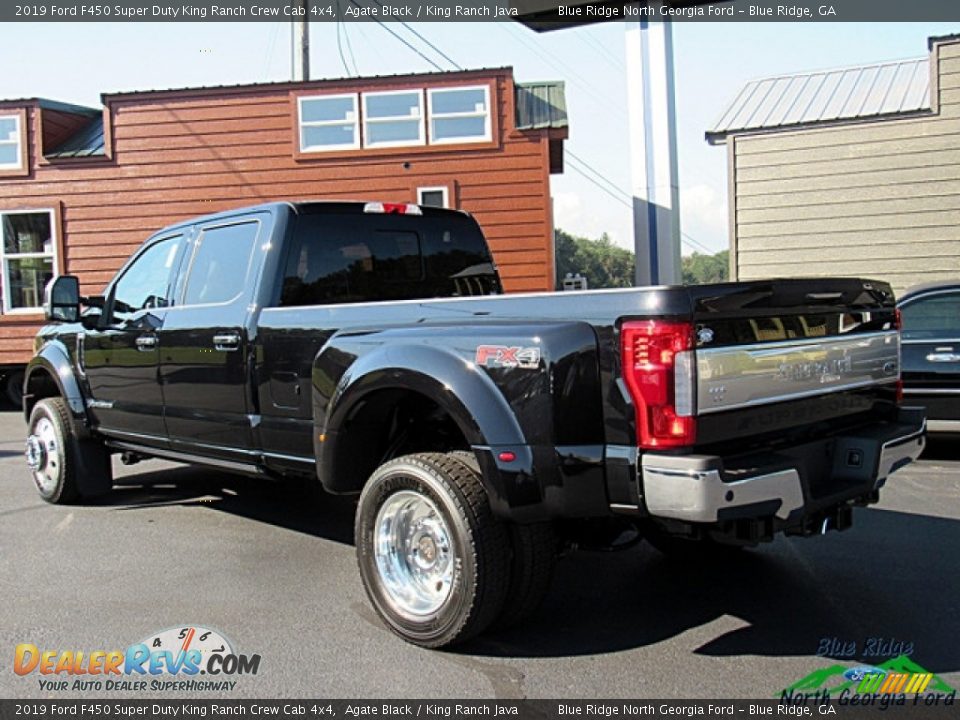 2019 Ford F450 Super Duty King Ranch Crew Cab 4x4 Agate Black / King Ranch Java Photo #3