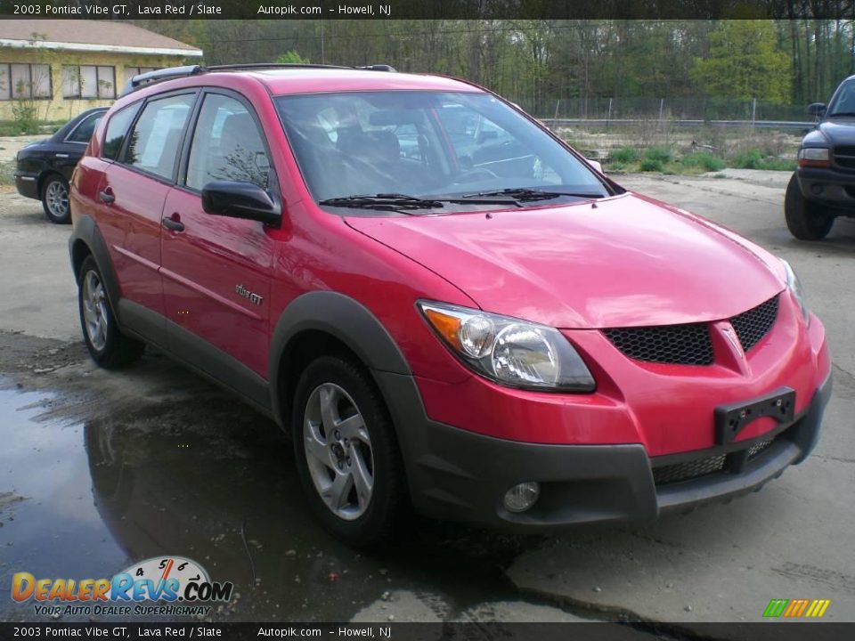 2003 Pontiac Vibe GT Lava Red / Slate Photo #3