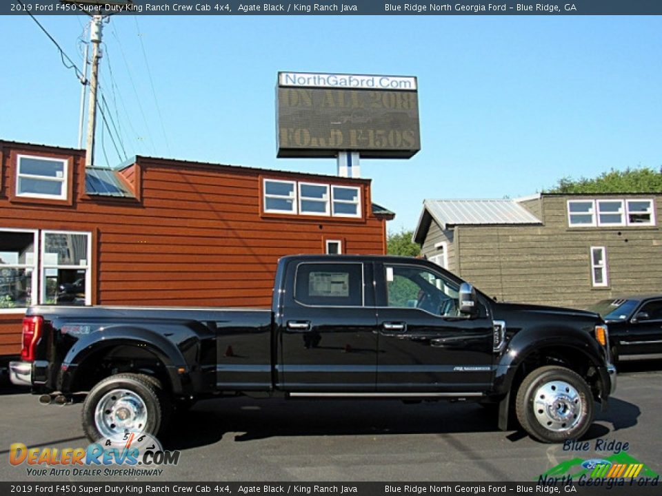 2019 Ford F450 Super Duty King Ranch Crew Cab 4x4 Agate Black / King Ranch Java Photo #6