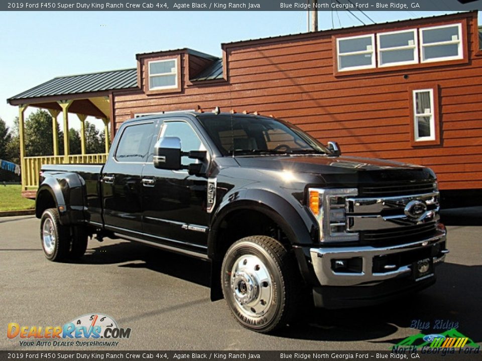 2019 Ford F450 Super Duty King Ranch Crew Cab 4x4 Agate Black / King Ranch Java Photo #7