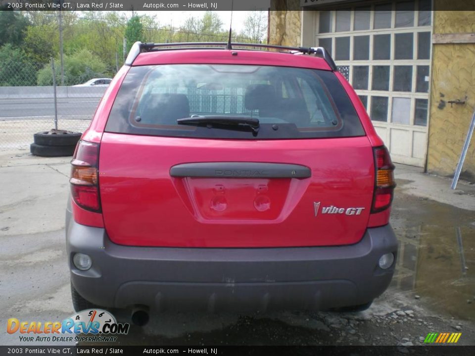 2003 Pontiac Vibe GT Lava Red / Slate Photo #6