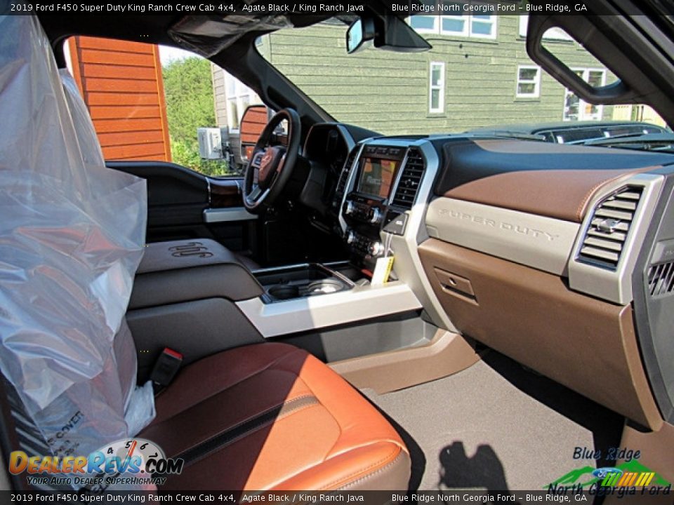 2019 Ford F450 Super Duty King Ranch Crew Cab 4x4 Agate Black / King Ranch Java Photo #11
